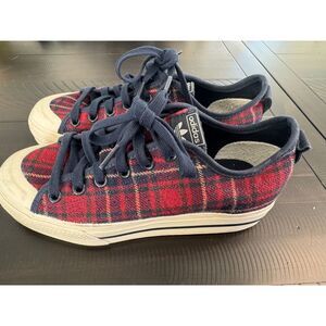 adidas‎ Womens Nizza Rf Platform Sneakers Shoes Casual - Red